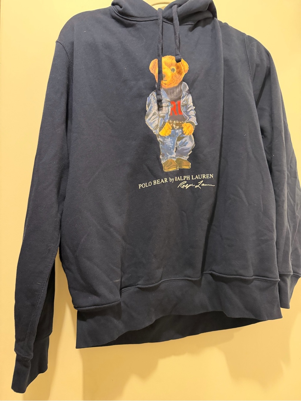 Men’s Polo by Ralph Lauren Navy Polo Bear Hoodie